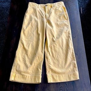 Gap wide leg crop colored denim